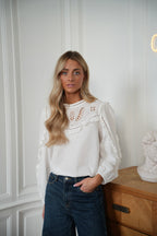 Inés Blanche - Blusa Bordada