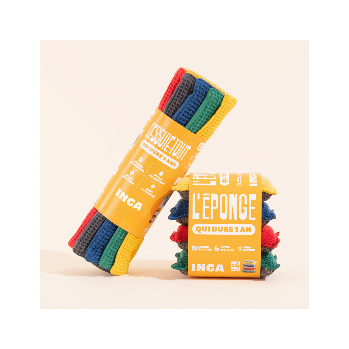 Colour Pack - Sponges and Kitchen Roll