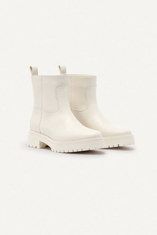 BA&SH - Botines cighter - Blanco roto - Mujer