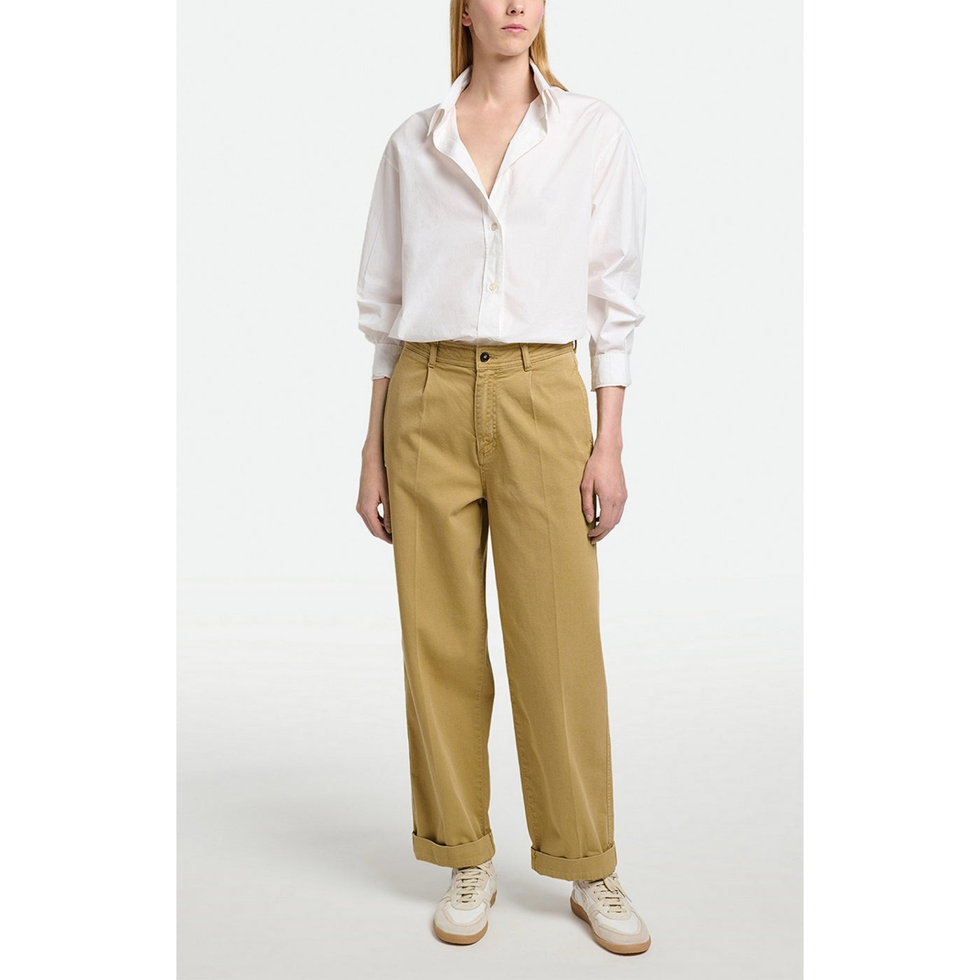 Silver Trousers - Mastic