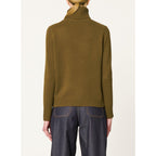 Pull Col Montant - Kaki