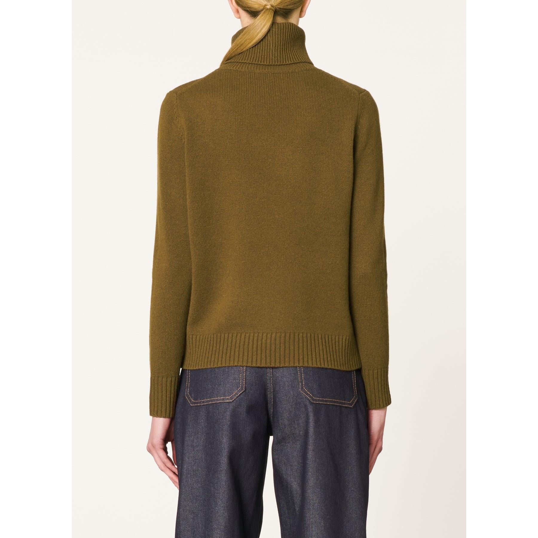 Pull Col Montant - Kaki