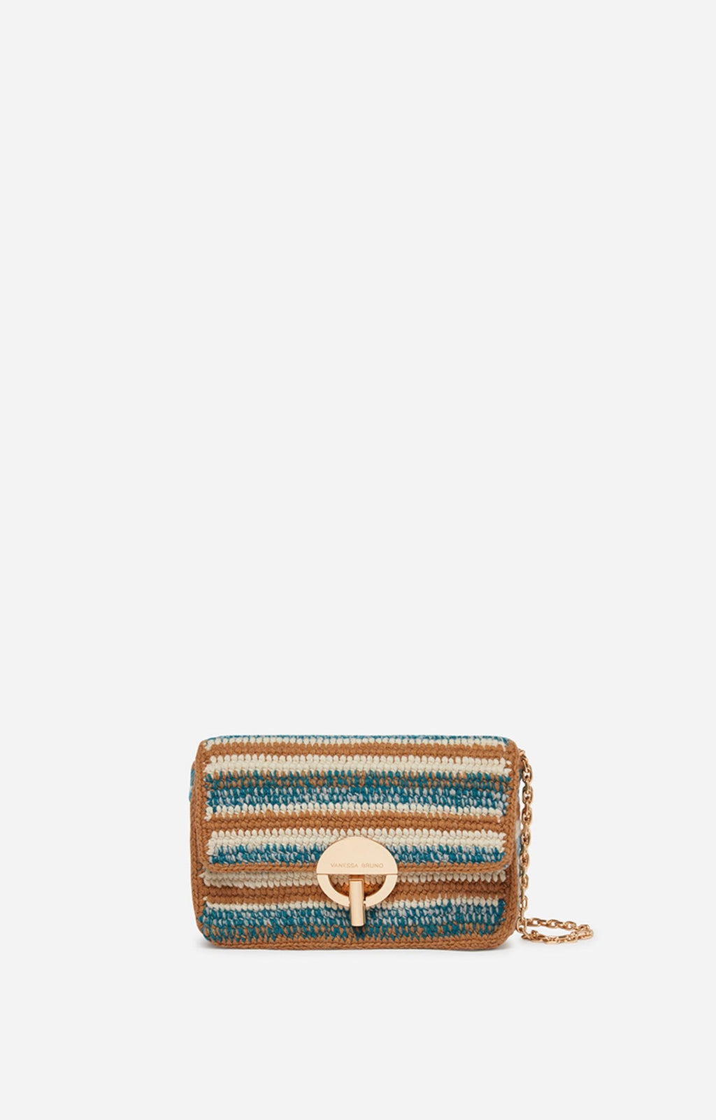 Petit Sac Moon En Laine - Multico/Turquoise
