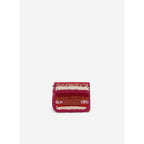 Mini Moon Belt Bag in Wool - Multicolour and Pink