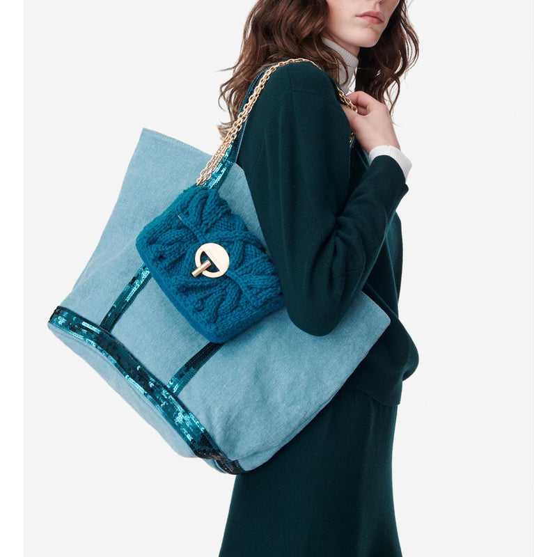 Sac Nano Moon En Laine - Bleu Canard