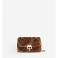 Nano Moon Bag in Faux Fur - Taupe
