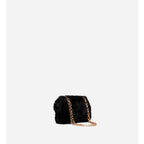 Nano Moon Bag in Faux Fur - Black