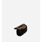 Nano Moon Bag in Faux Fur - Black