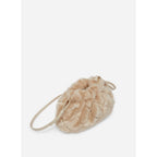 Sac Bourse Moon En Fausse Fourrure - Beige