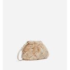 Sac Bourse Moon En Fausse Fourrure - Beige