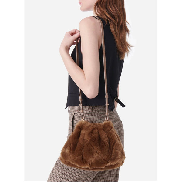 Vanessa Bruno - Bolso Monedero Moon de Piel Sintética - Taupe