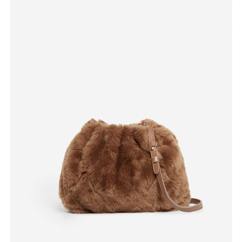 Vanessa Bruno - Sac Bourse Moon En Fausse Fourrure - Taupe