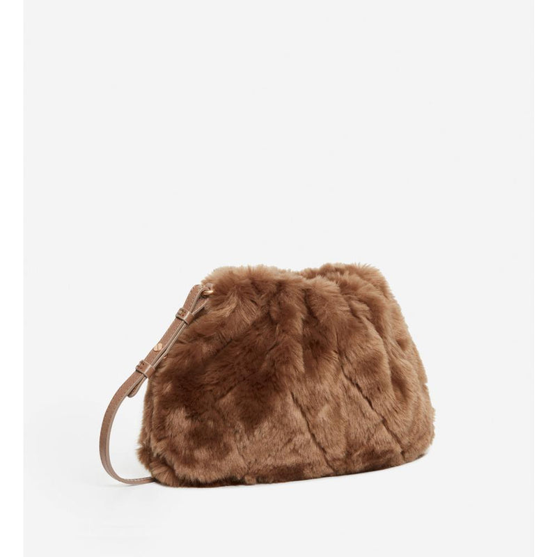 Vanessa Bruno - Sac Bourse Moon En Fausse Fourrure - Taupe