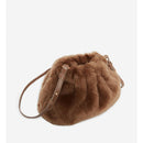 Vanessa Bruno - Sac Bourse Moon En Fausse Fourrure - Taupe