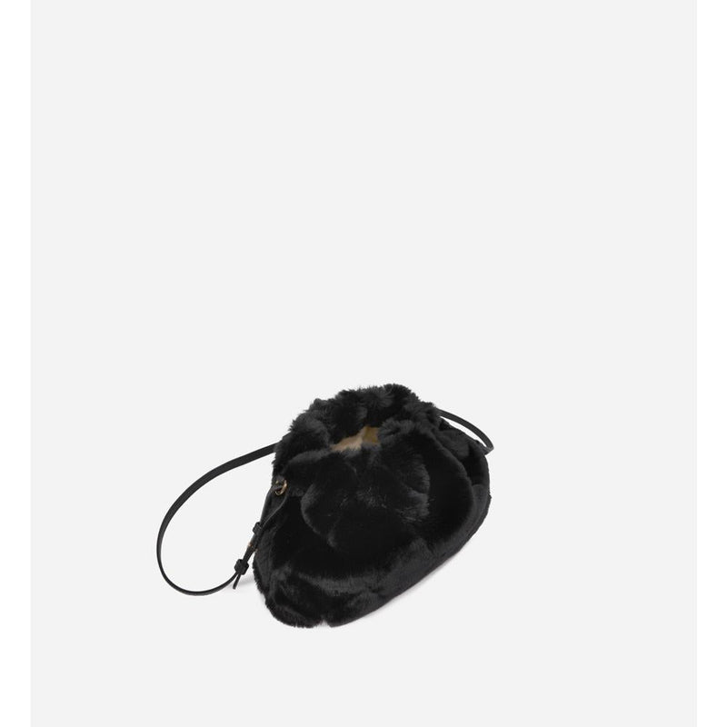 Vanessa Bruno - Sac Bourse Moon En Fausse Fourrure - Black