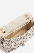 Sac Nano Moon À Sequins - Pale Gold