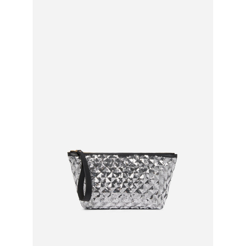 Pochette À Sequins - Silver