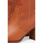 Bottines En Cuir - Cognac