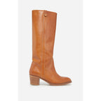 Vegetable-Tanned Leather Boots - Honey