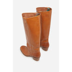 Vegetable-Tanned Leather Boots - Honey