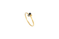 Anillo Oro 2S1B Negro