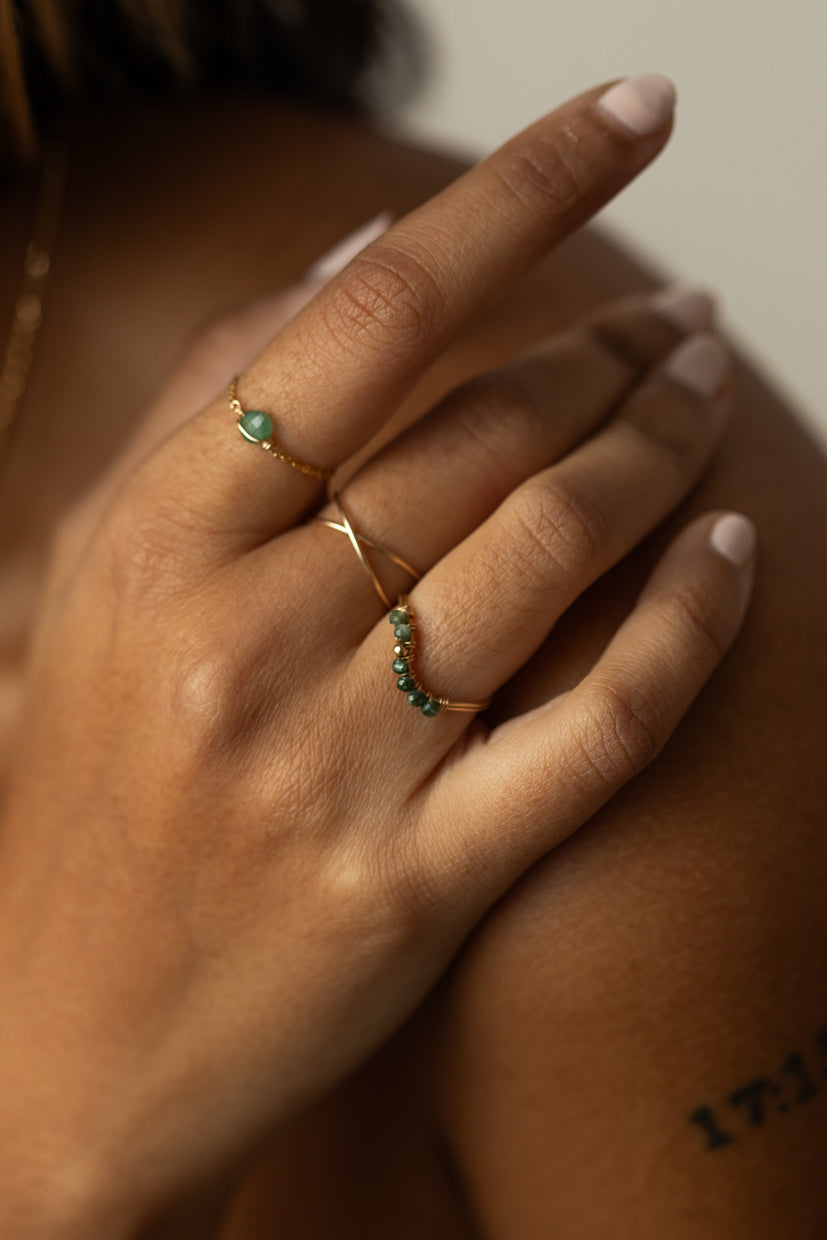 Anillo Cadena Stella - Aventurina
