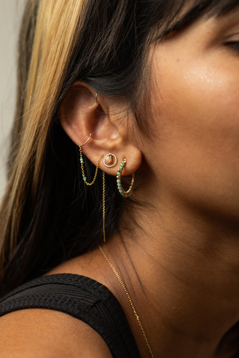 Satellite Ear Jewellery - Emerald