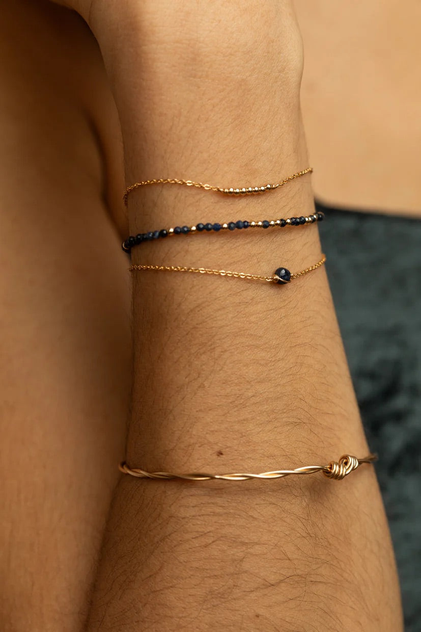 Pulsera Queen - Zafiro - Oro
