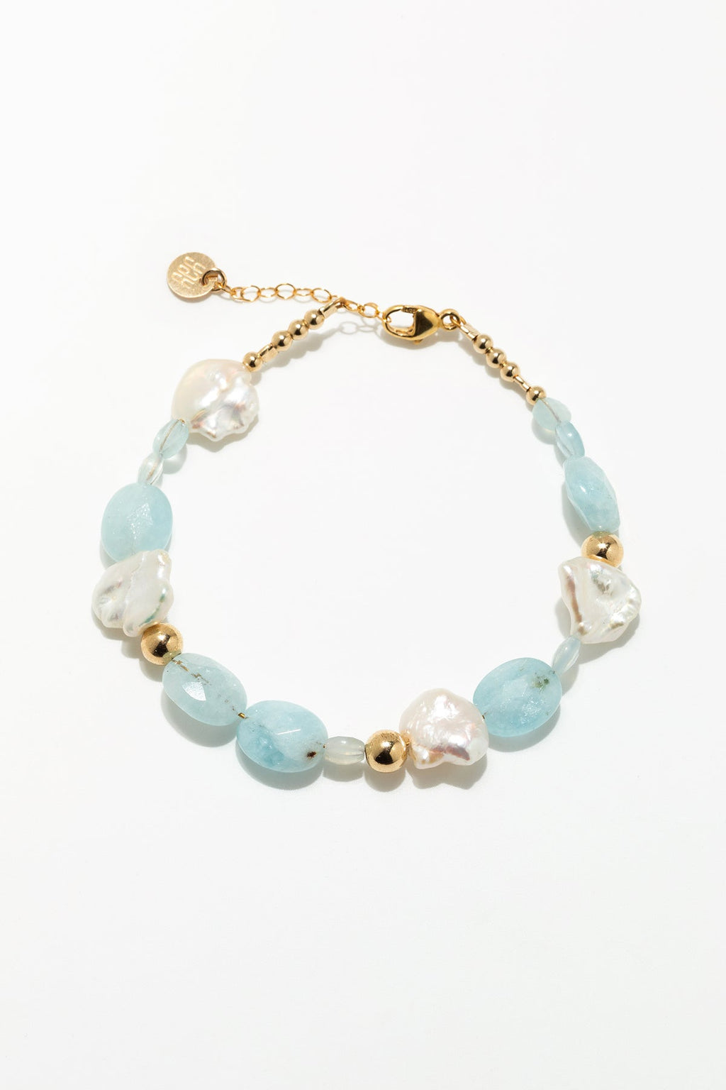 Bracelet Cauri - Aigue Marine