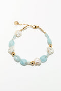 Bracelet Cauri - Aigue Marine