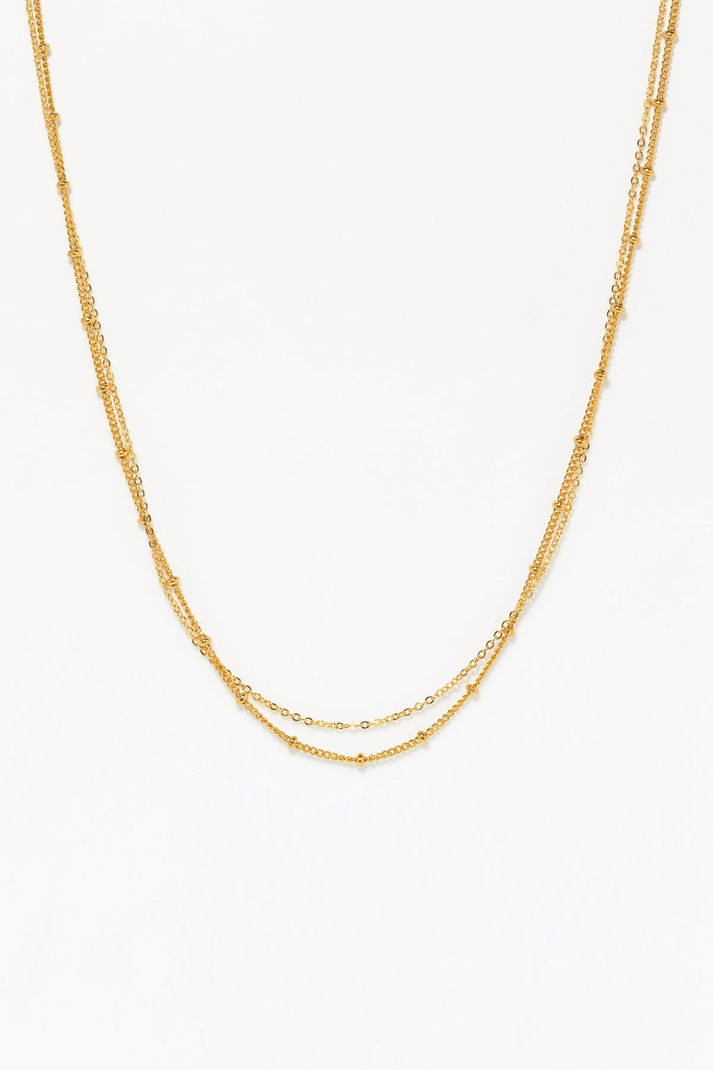 Collier-Bracelet Double Satellite - Or