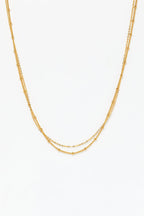 Collier-Bracelet Double Satellite - Or