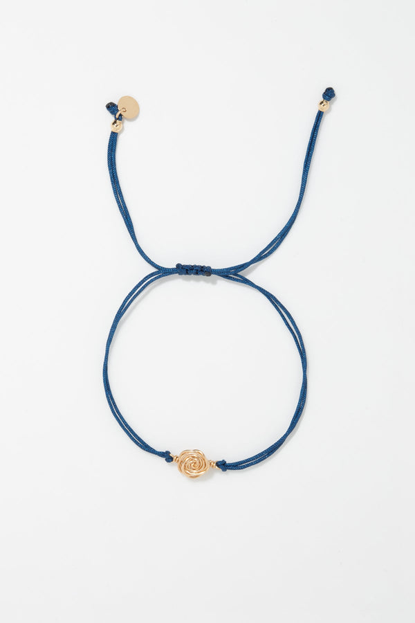 Kordelarmband Rosa - Blau