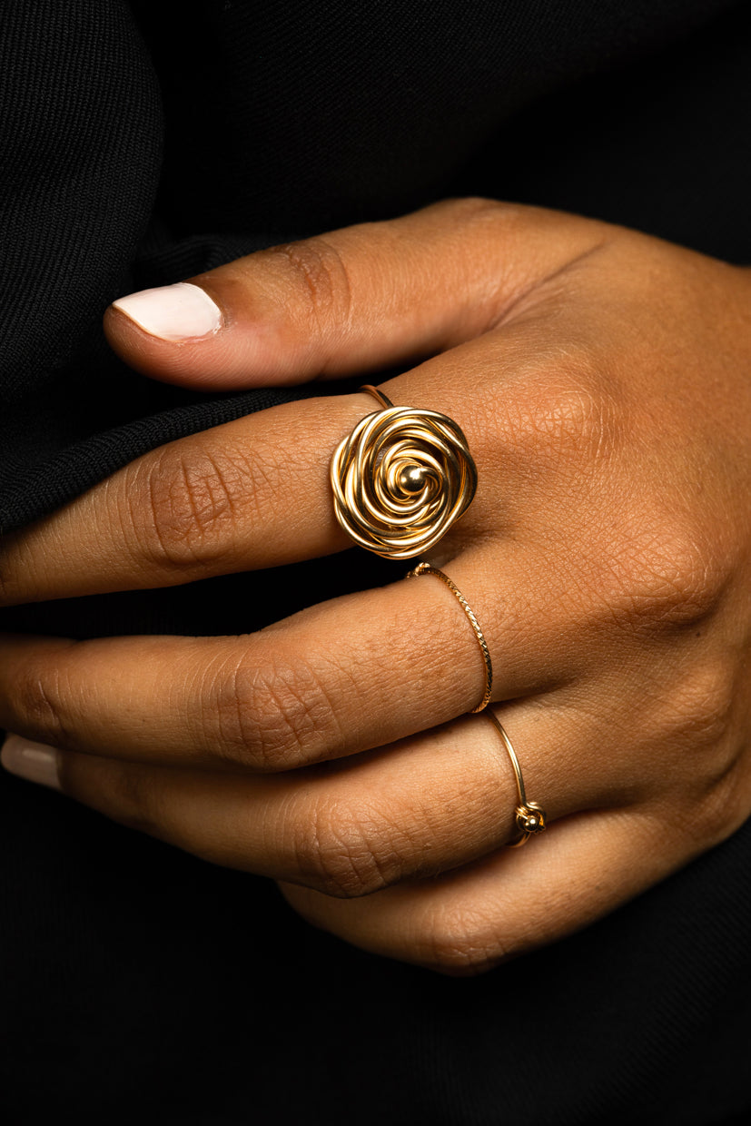 Maxi Bague Rosa - Or