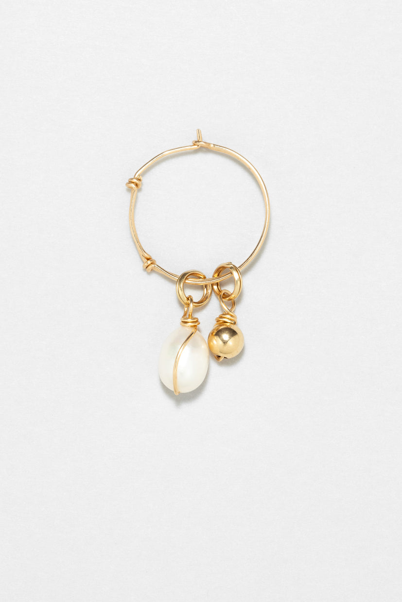 Pendentif Charm - Perle De Culture Enlacée
