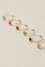 Bague Swan - Agate Rouge