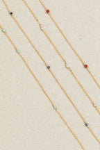 Satellite Double Necklace-Bracelet - Emerald