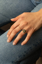Bague Swan - Agate Rouge