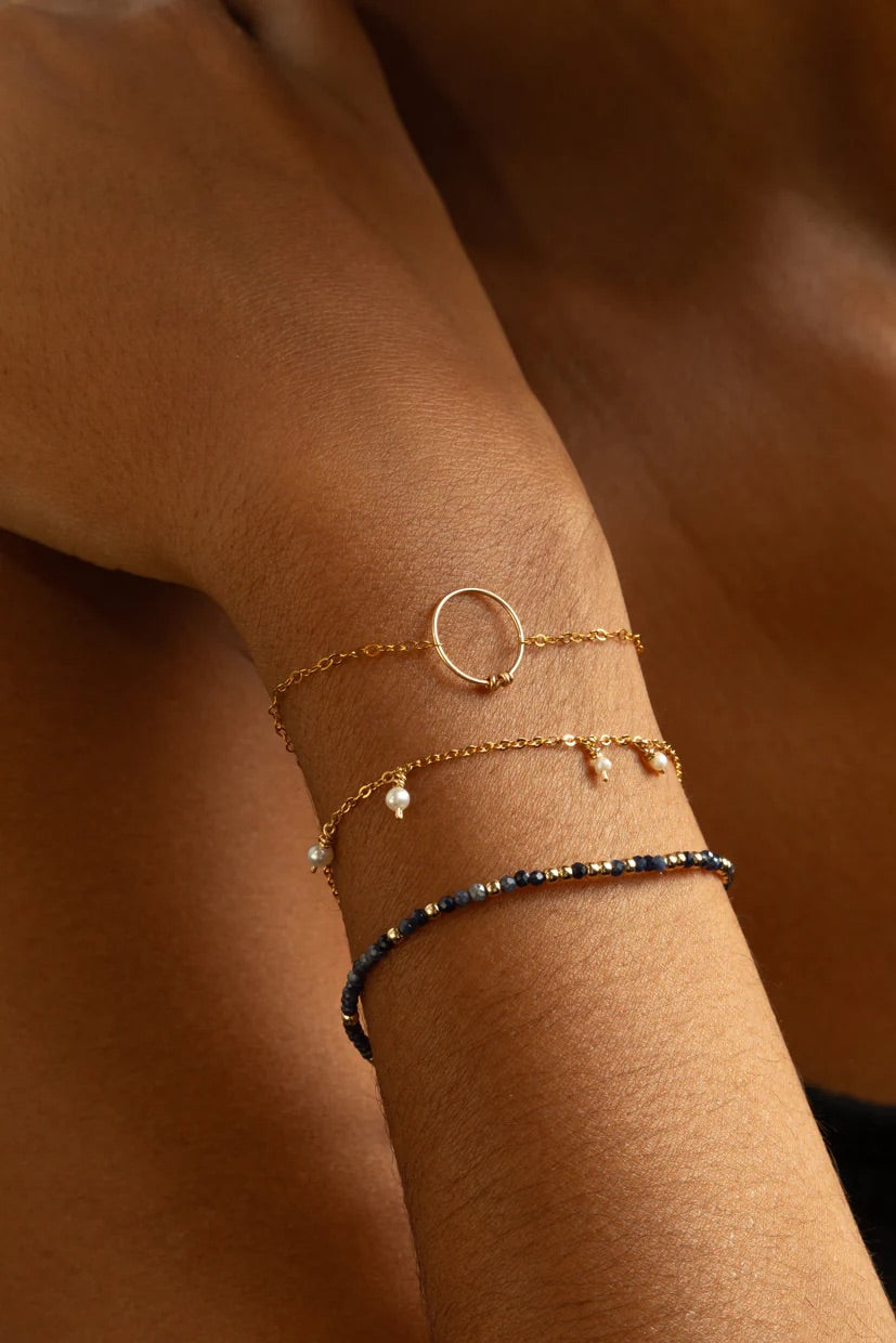Pulsera Queen - Zafiro - Oro