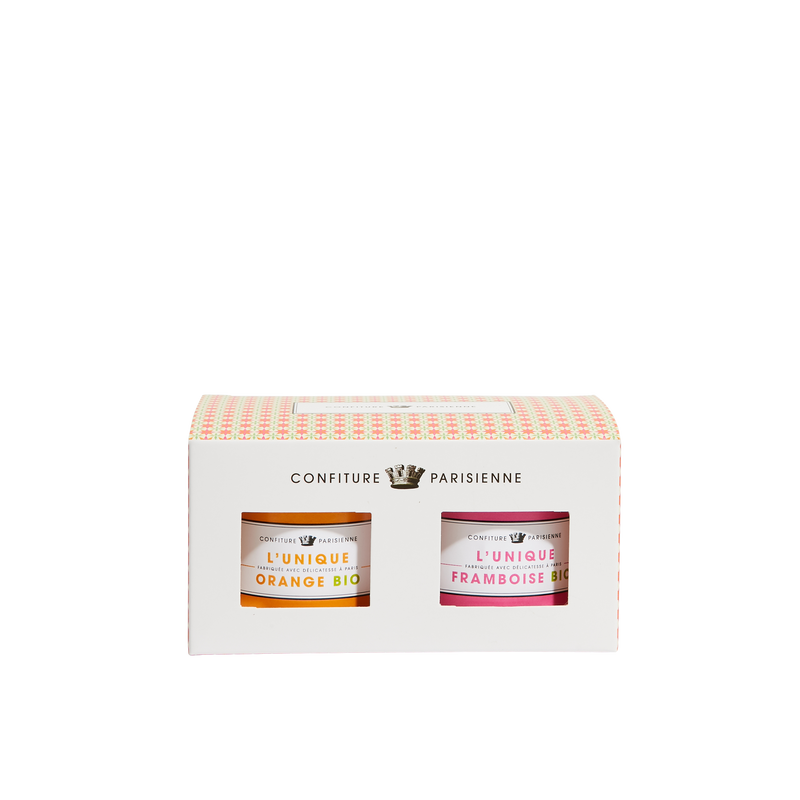 Coffret 2x100g Orange - Framboise