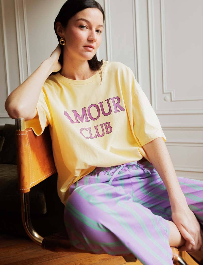 T-Shirt Jaune Amour Club