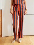 Jeans A Righe Blu Navy & Arancione Aldo