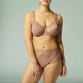 Soutien-Gorge Armature Bonnets Profonds Caresse - Brun Coco