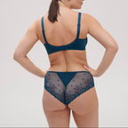 Delice Underwired Plunge Bra - Prestige Blue