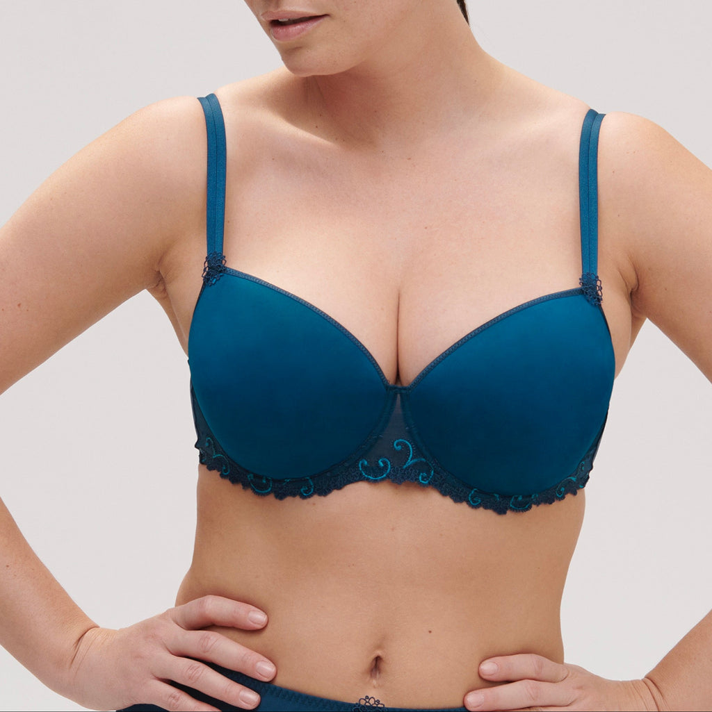 Delice 3D Spacer Moulded Padded Bra - Prestige Blue