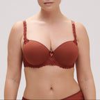 Andora 3D Spacer Moulded Padded Bra - Canyon Brown