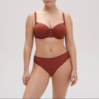 Andora 3D Spacer Moulded Padded Bra - Canyon Brown