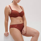 Andora 3D Spacer Moulded Padded Bra - Canyon Brown
