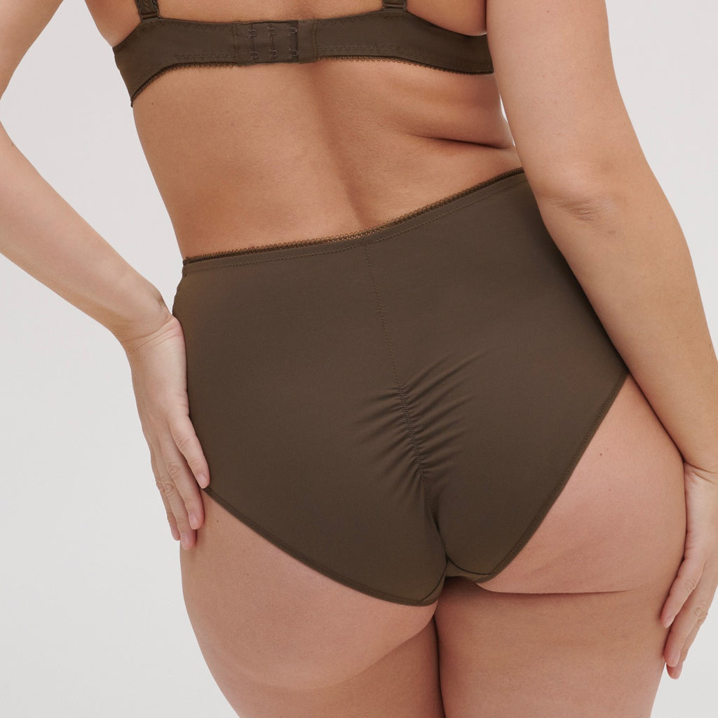 Amazone High-Waisted Briefs - Green