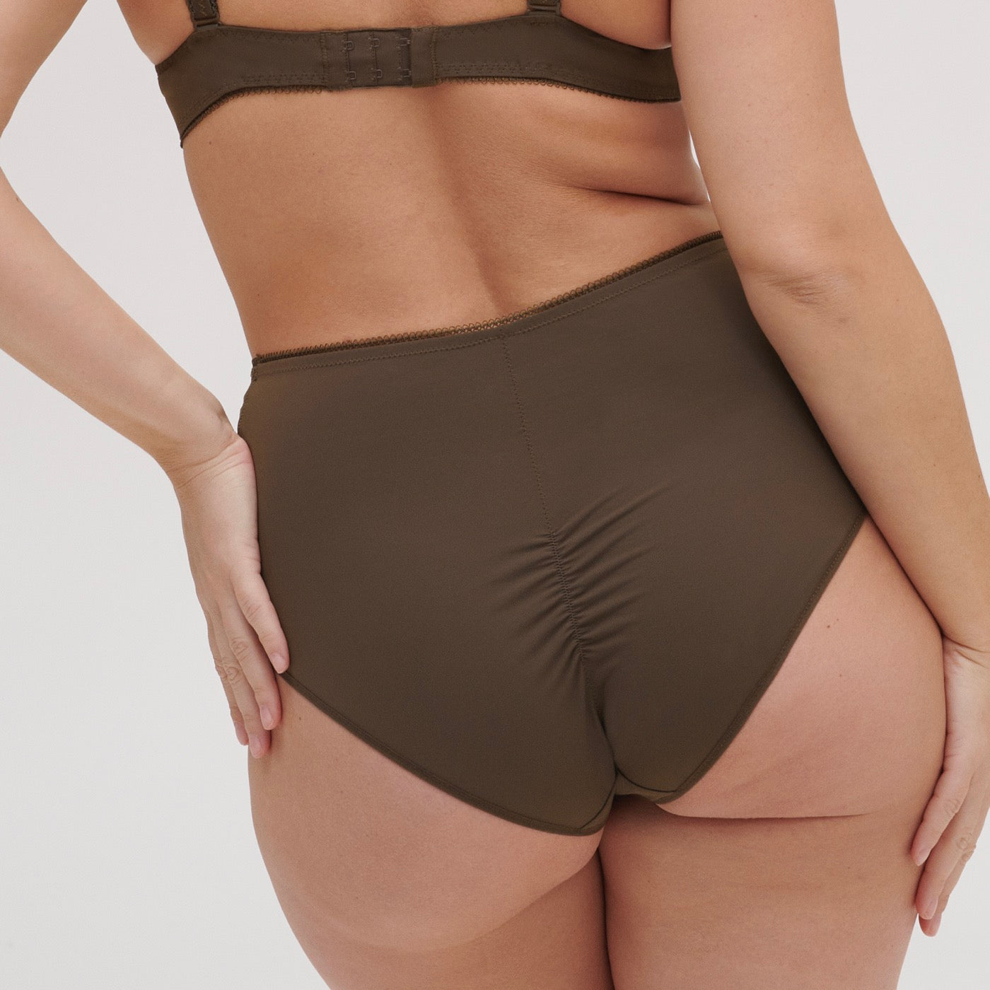 Amazone High-Waisted Briefs - Green